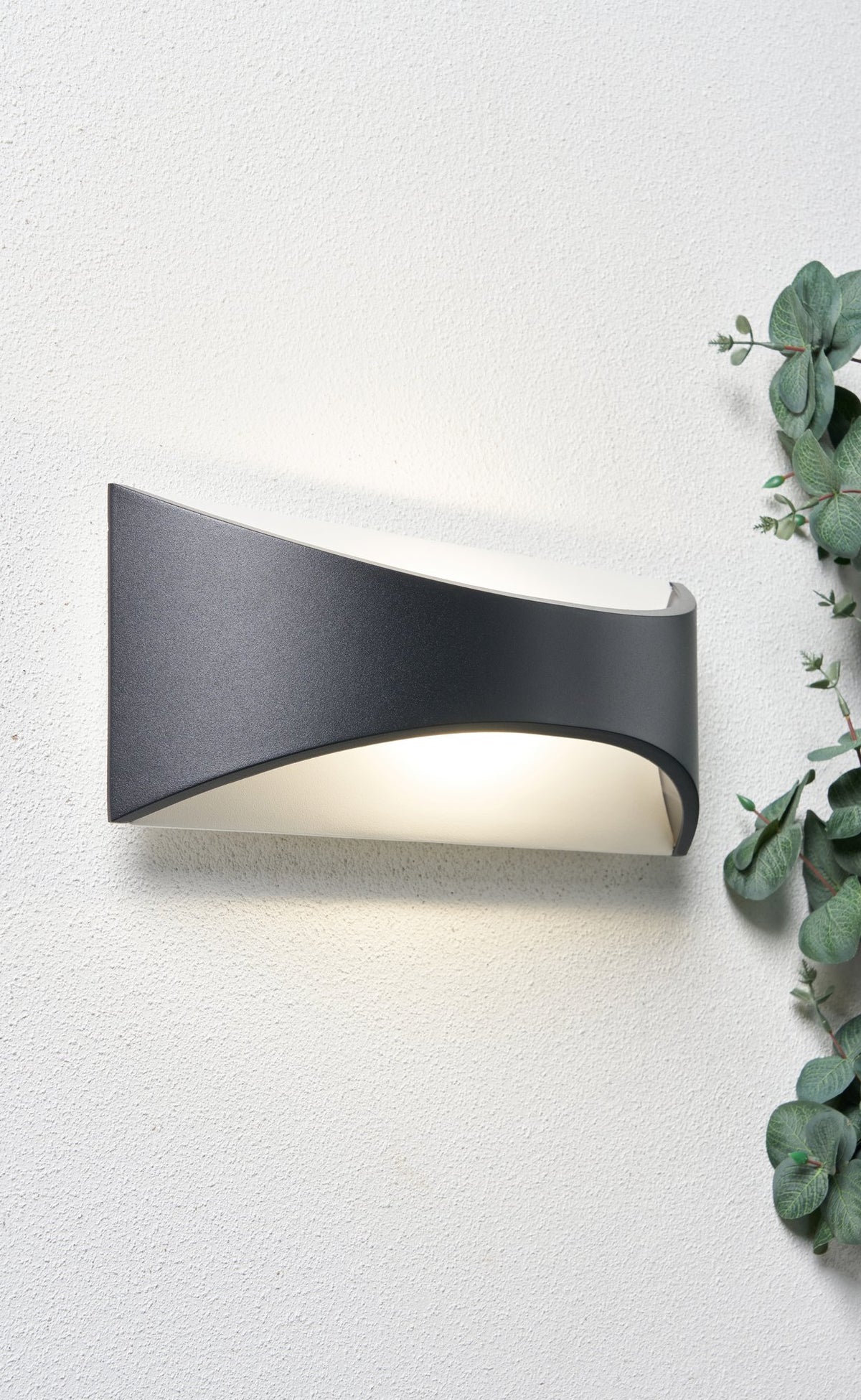 Stroud Outdoor LED 6 Watt Wall Light, Black