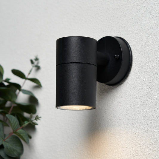 Neso Outdoor Single Up Or Down Wall Light, Black