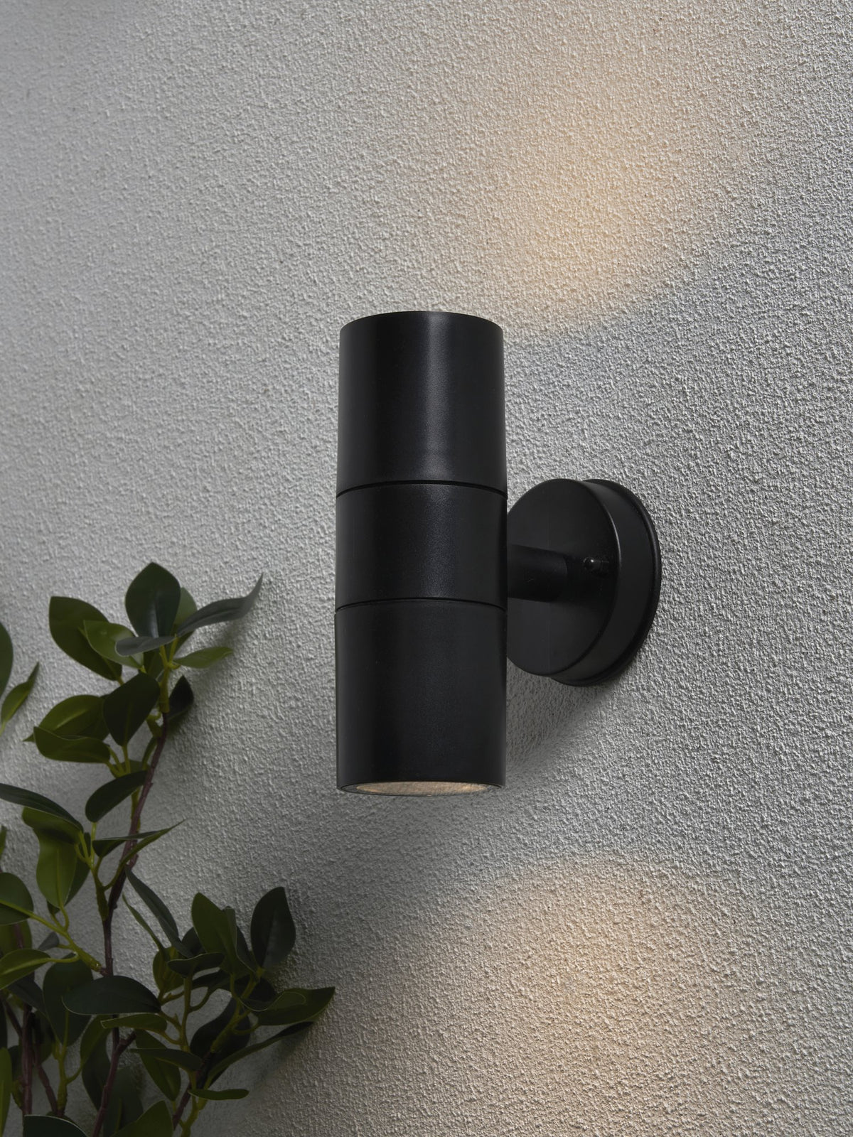 Neso Outdoor Up & Down Wall Light, Black