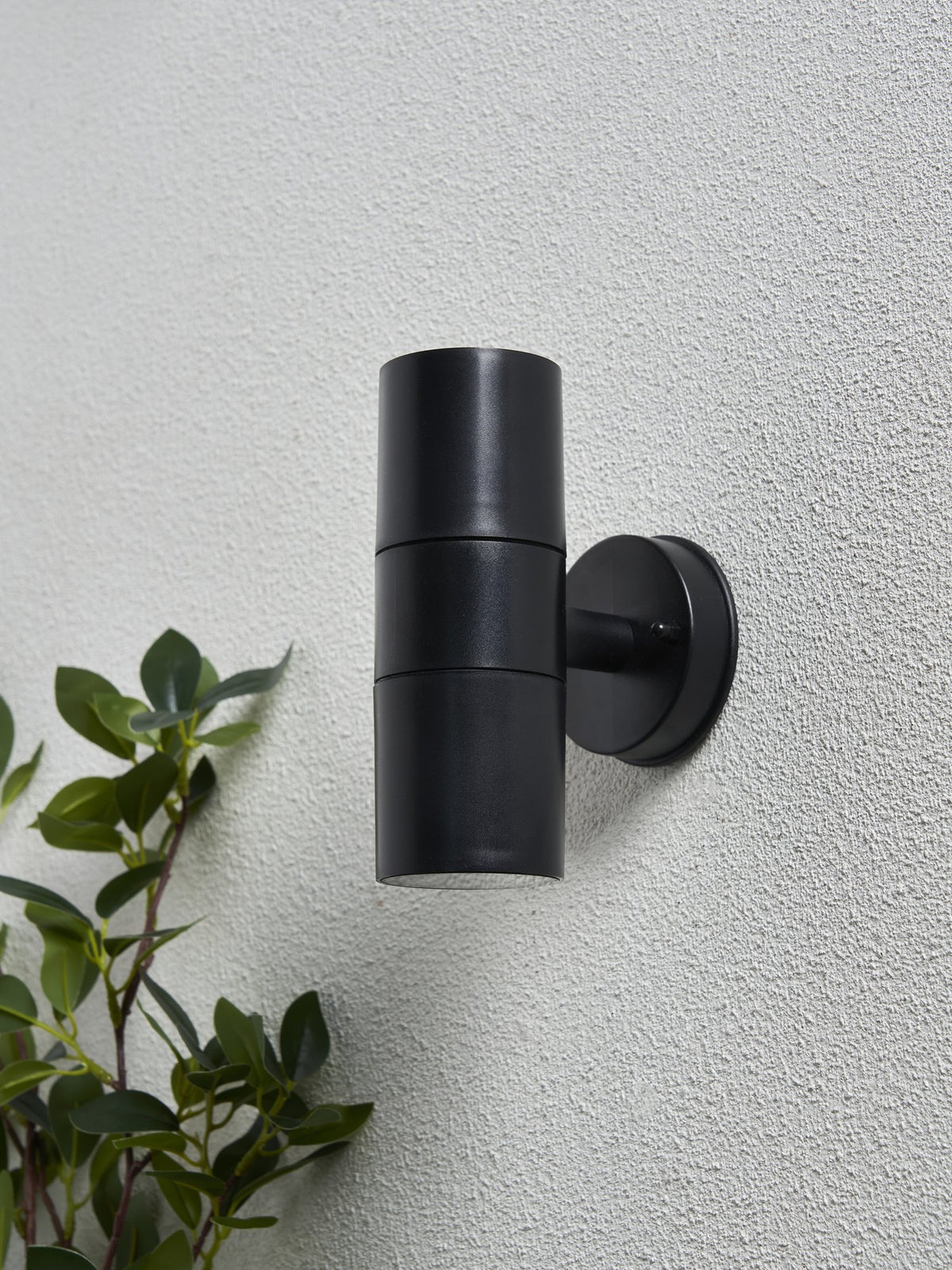 Neso Outdoor Up & Down Wall Light, Black