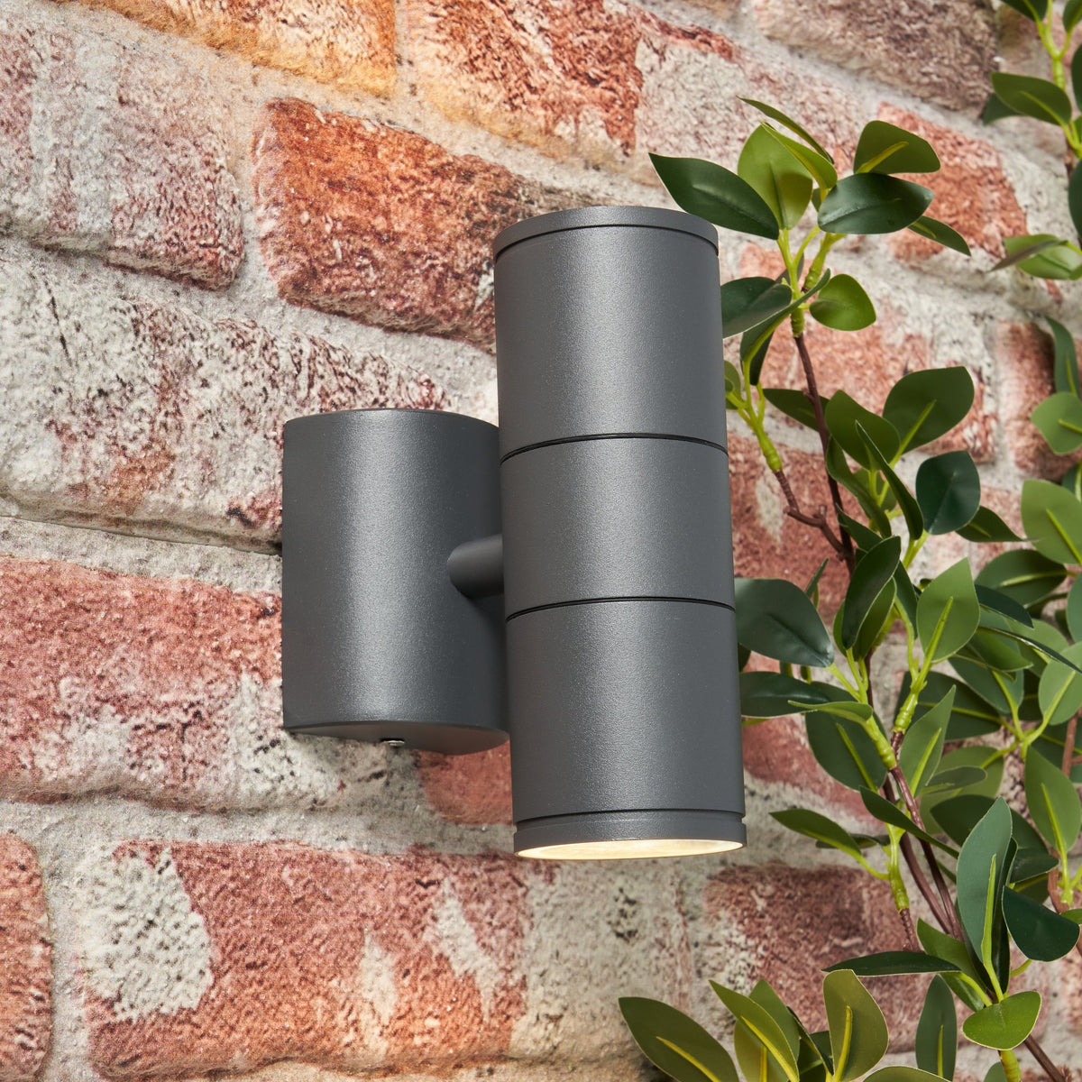 Islay Up and Down Outdoor Wall Light, Anthracite