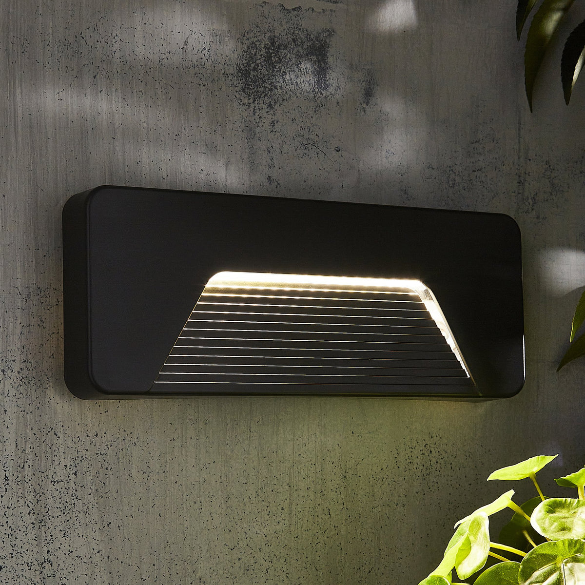Breez 3 Watt LED Rectangular Surface Brick Wall Light, Anthracite