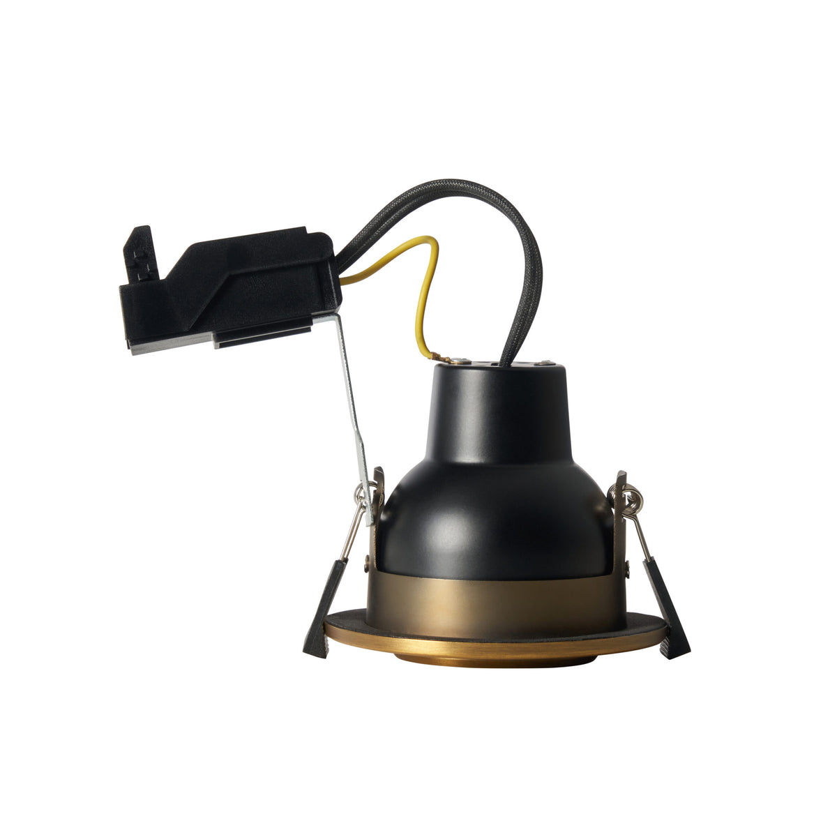 Eros IP65 GU10 Fire Rated Tilt Downlight Black