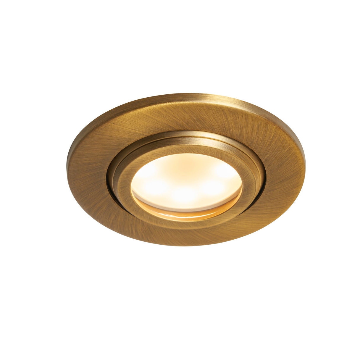 Eros IP65 GU10 Fire Rated Tilt Downlight Bronze