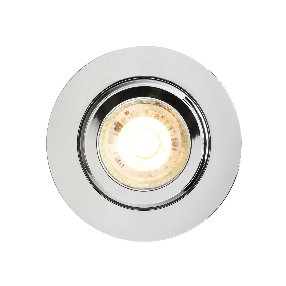 Eros IP65 GU10 Fire Rated Tilt Downlight Chrome