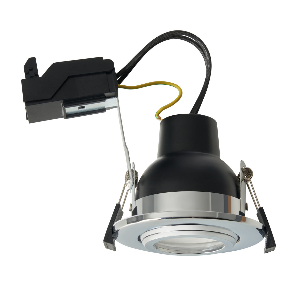 Eros IP65 GU10 Fire Rated Tilt Downlight Chrome