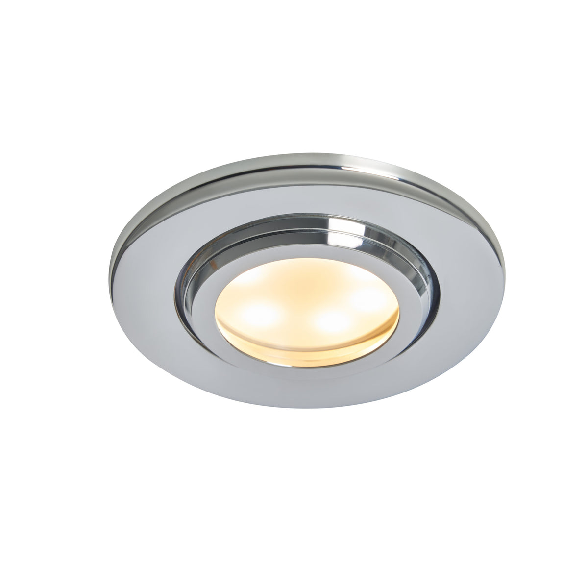 Eros IP65 GU10 Fire Rated Tilt Downlight Chrome