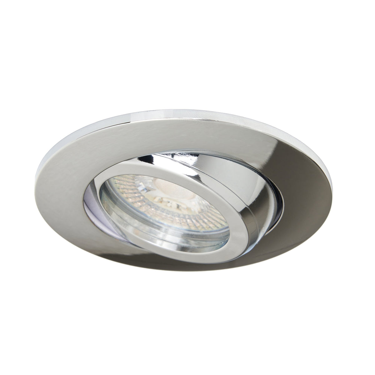 Eros IP65 GU10 Fire Rated Tilt Downlight Chrome