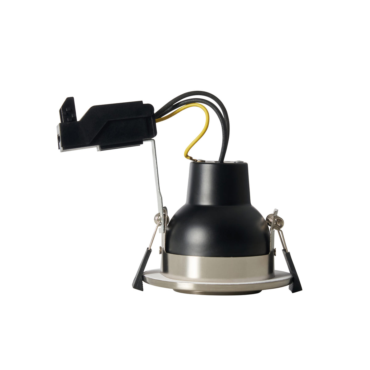 Eros IP65 GU10 Fire Rated Tilt Downlight Black Chrome