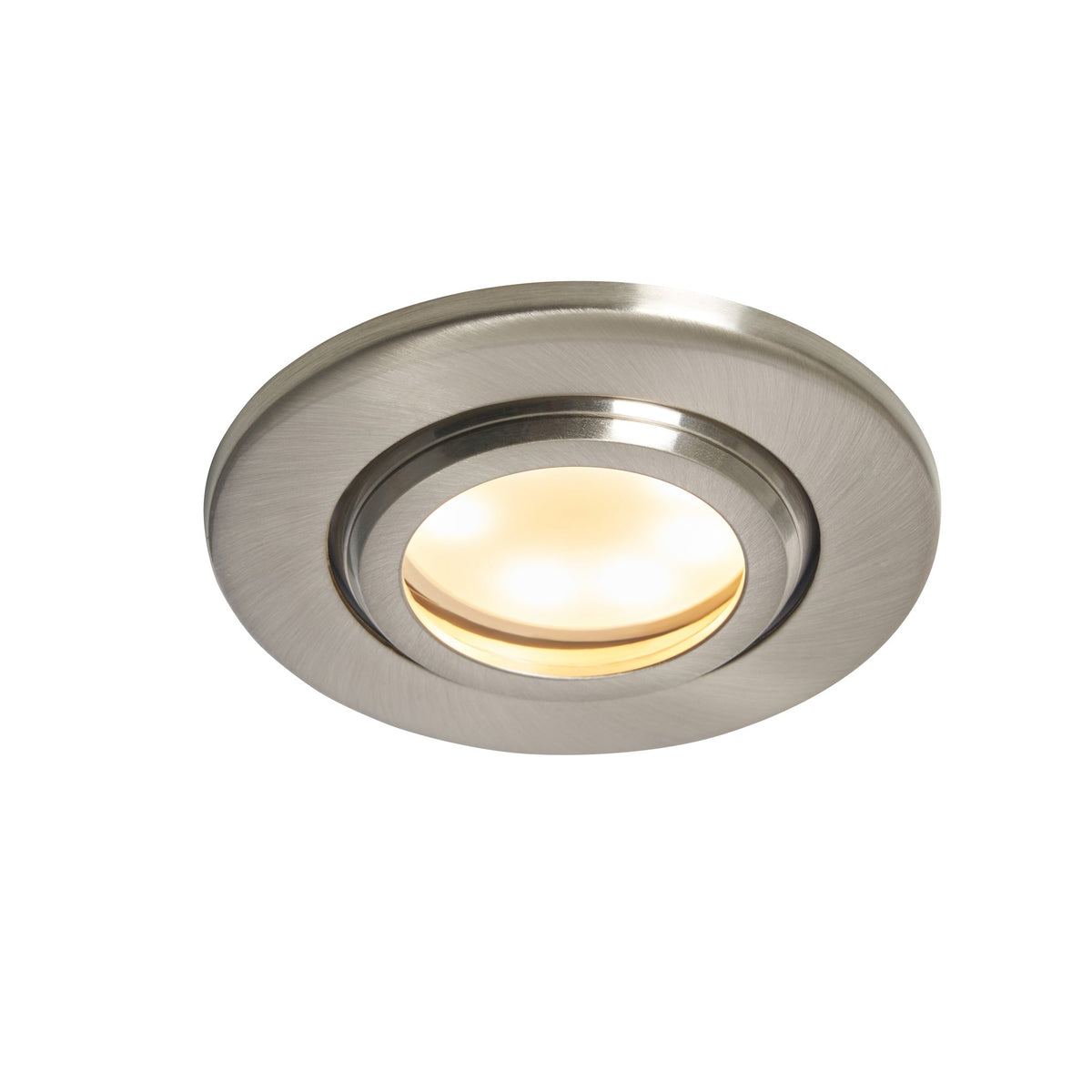 Eros IP65 GU10 Fire Rated Tilt Downlight Black Chrome