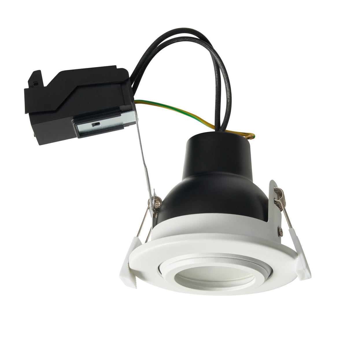 Eros IP65 GU10 Fire Rated Tilt Downlight White