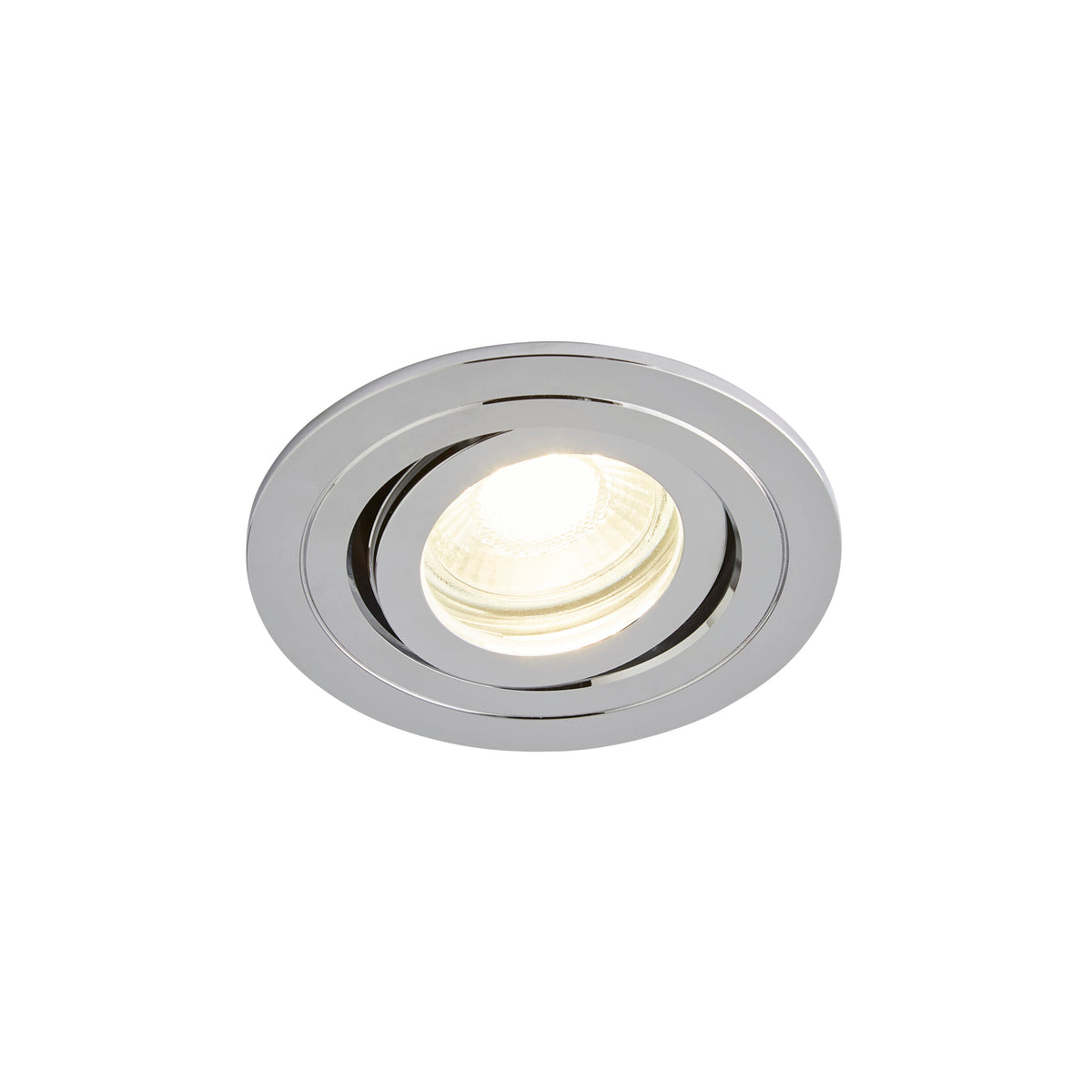 Cali circular IP65 Tiltable Downlight, Chrome
