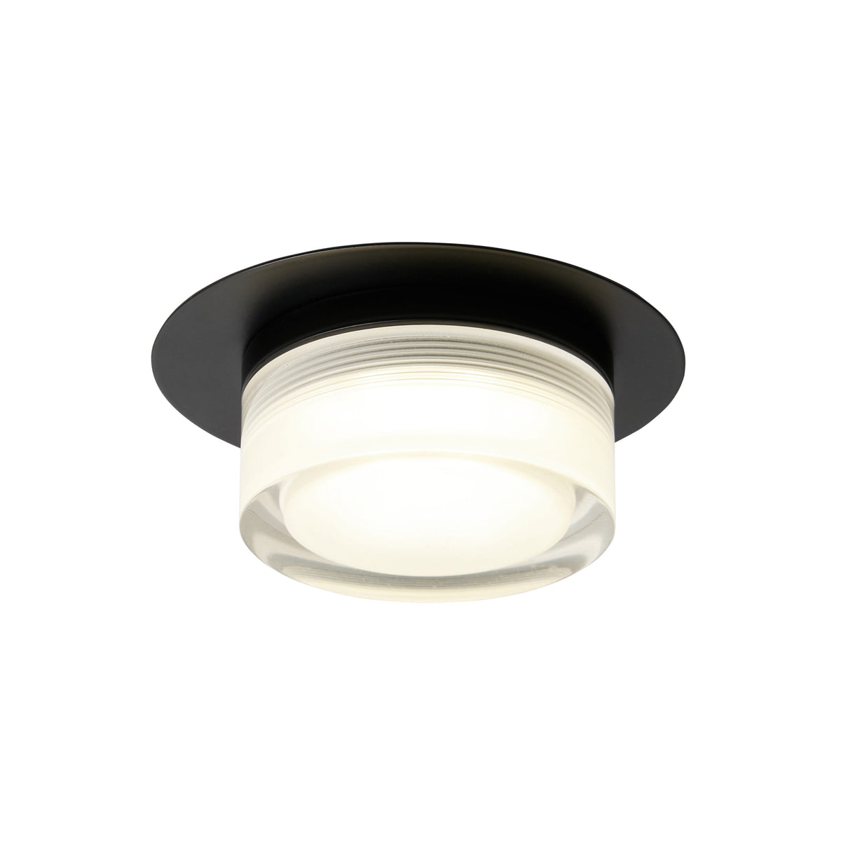 Amalfi LED Bathroom Dual Mount Ceiling Light, Matt black