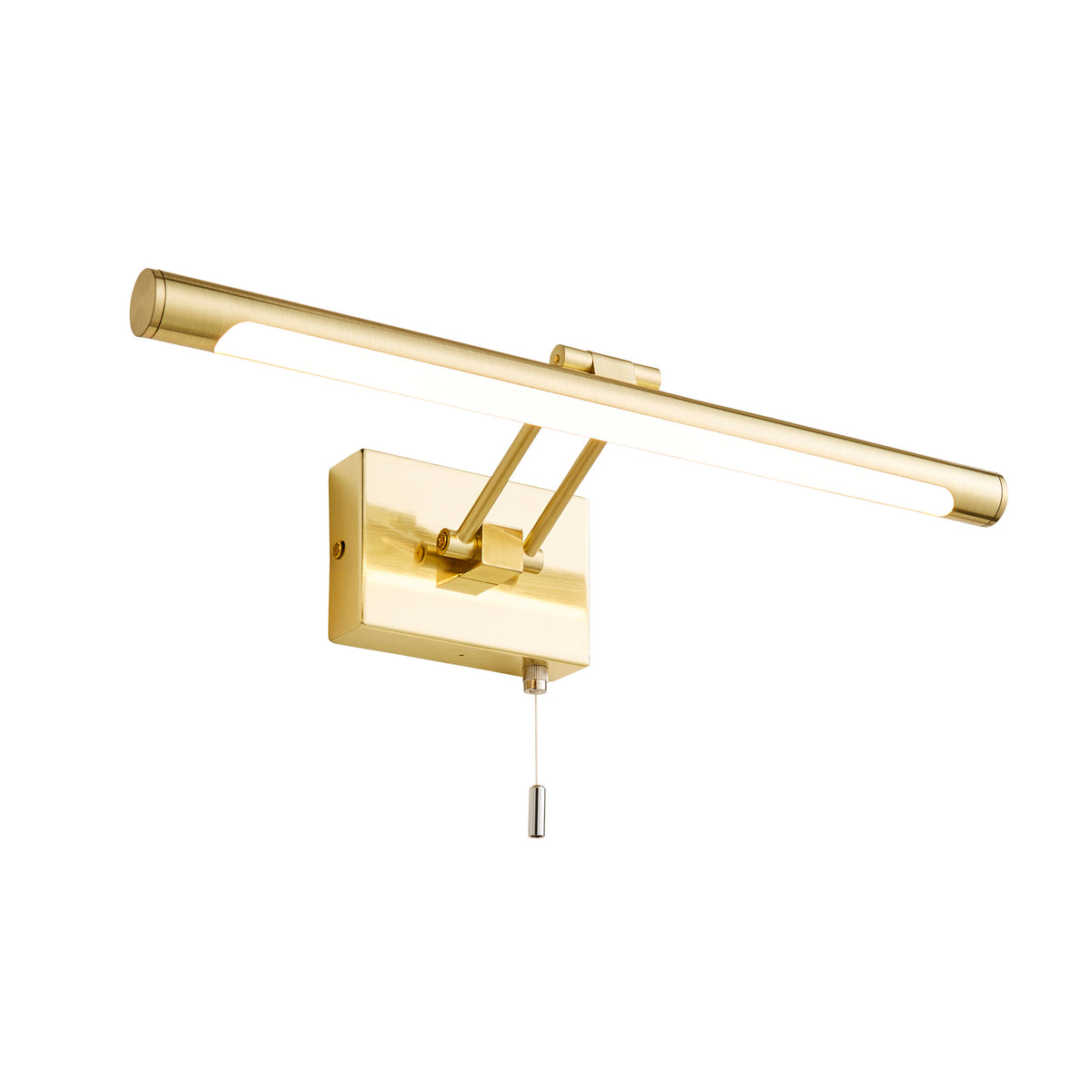 Chai bathroom Picture Wall Light, Satin Brass