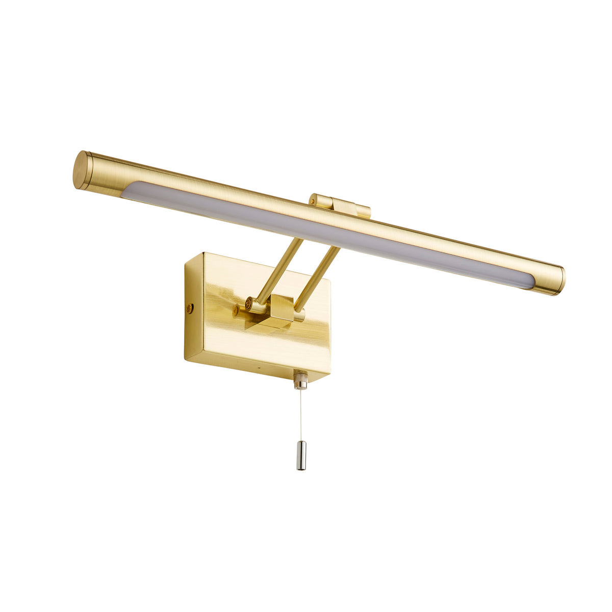 Chai bathroom Picture Wall Light, Satin Brass