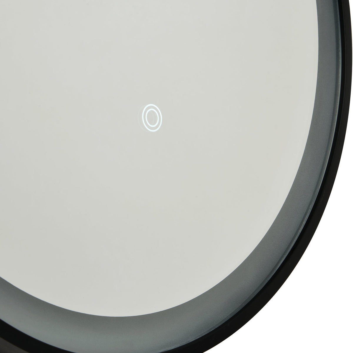 Cian CCT LED Oval Framed Mirror Motion/Demist, Matt Black