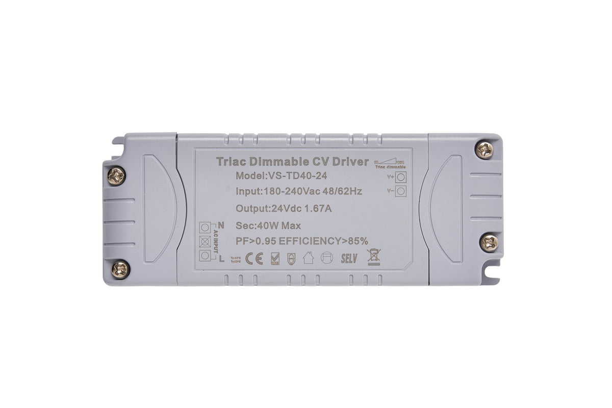 40W Triac Dimmble 24V Driver 180-240Vac IP20