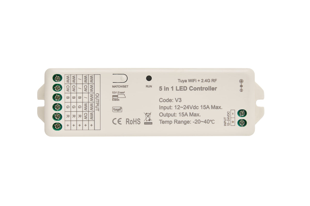 5 in 1 Smart LED Controller Tuya Wifi