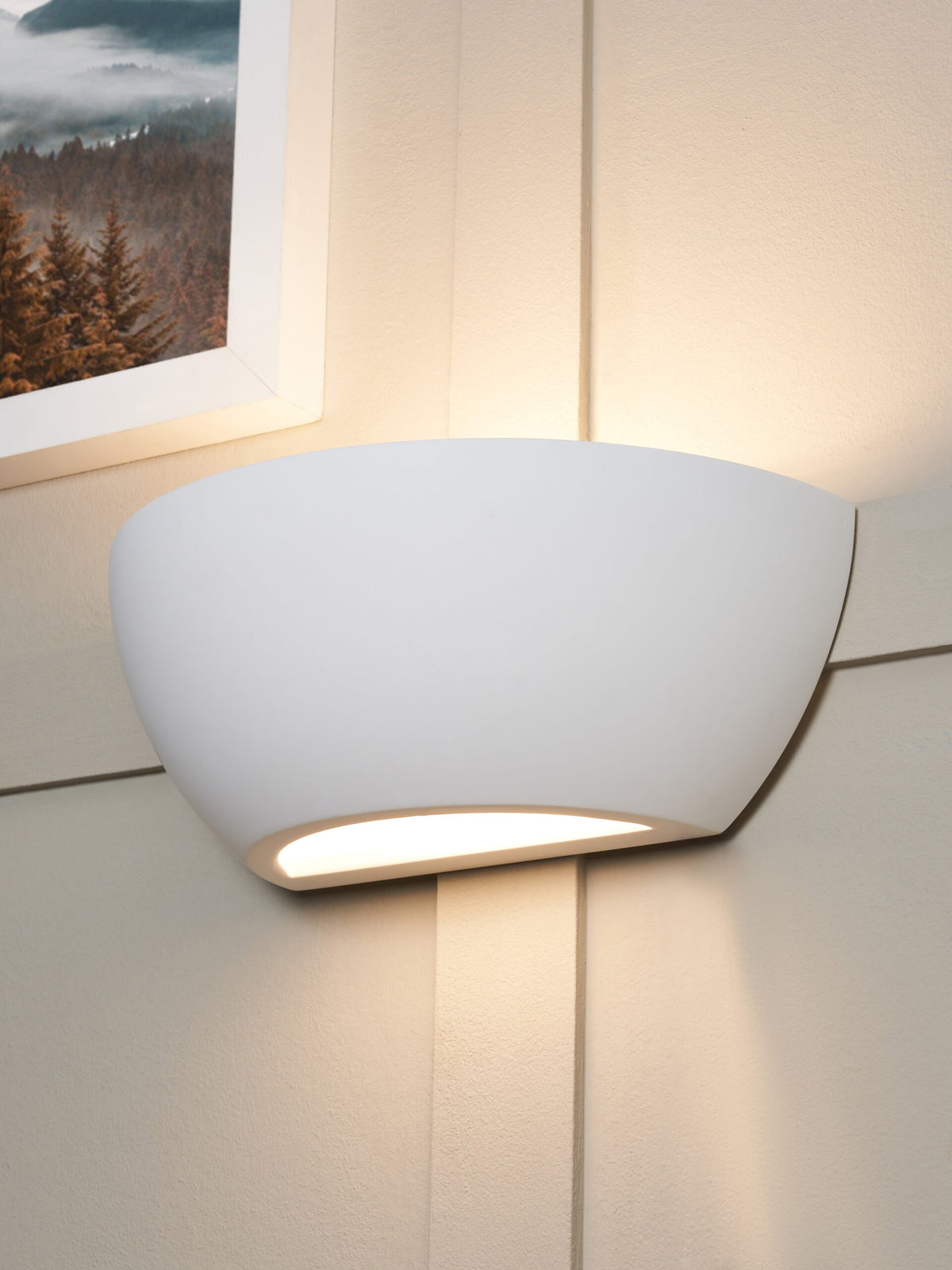 Rhonda Plaster Wall Washer White