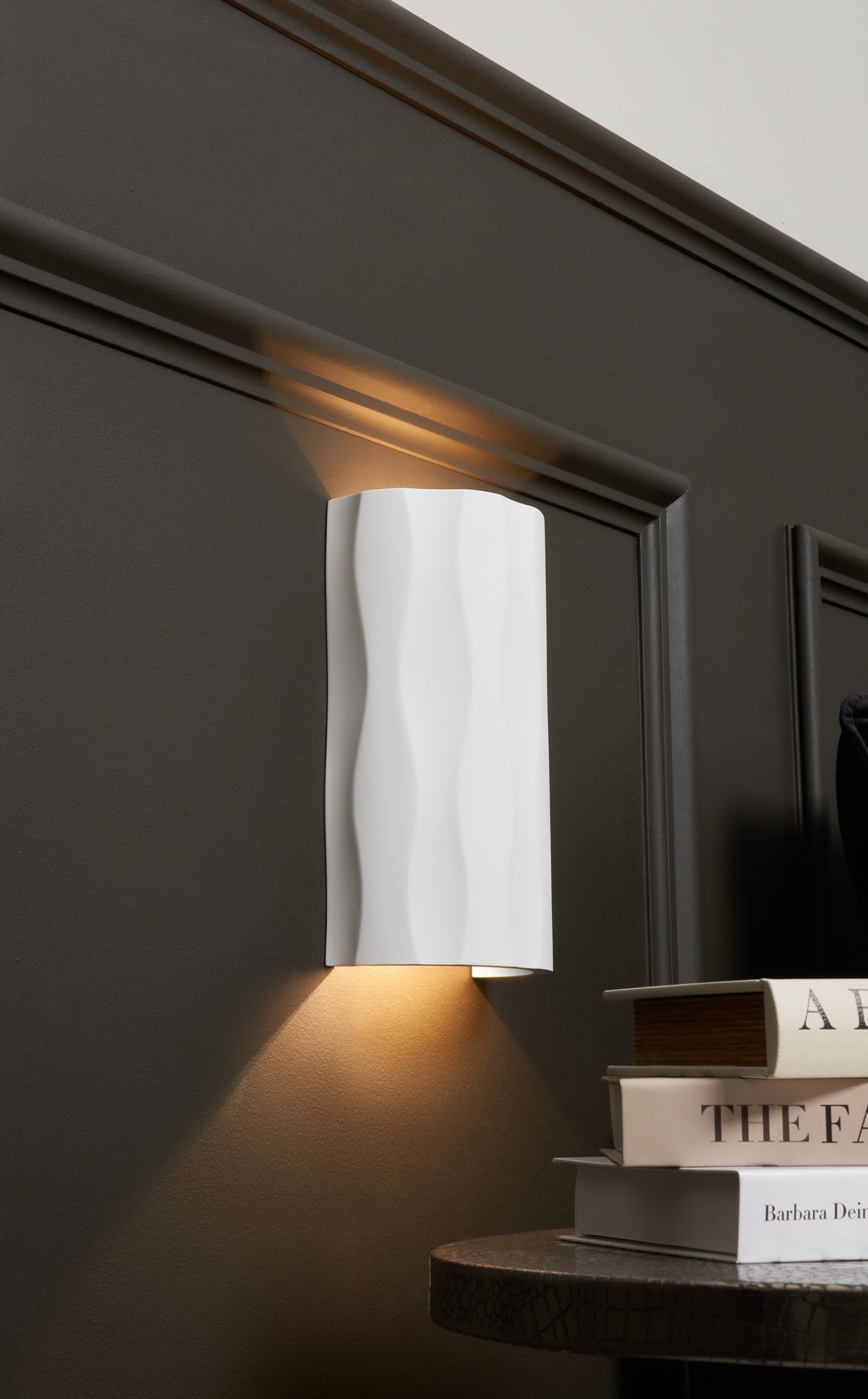 Toledo Up/Down Plaster Wall Light White