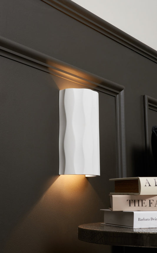 Toledo Up/Down Plaster Wall Light White