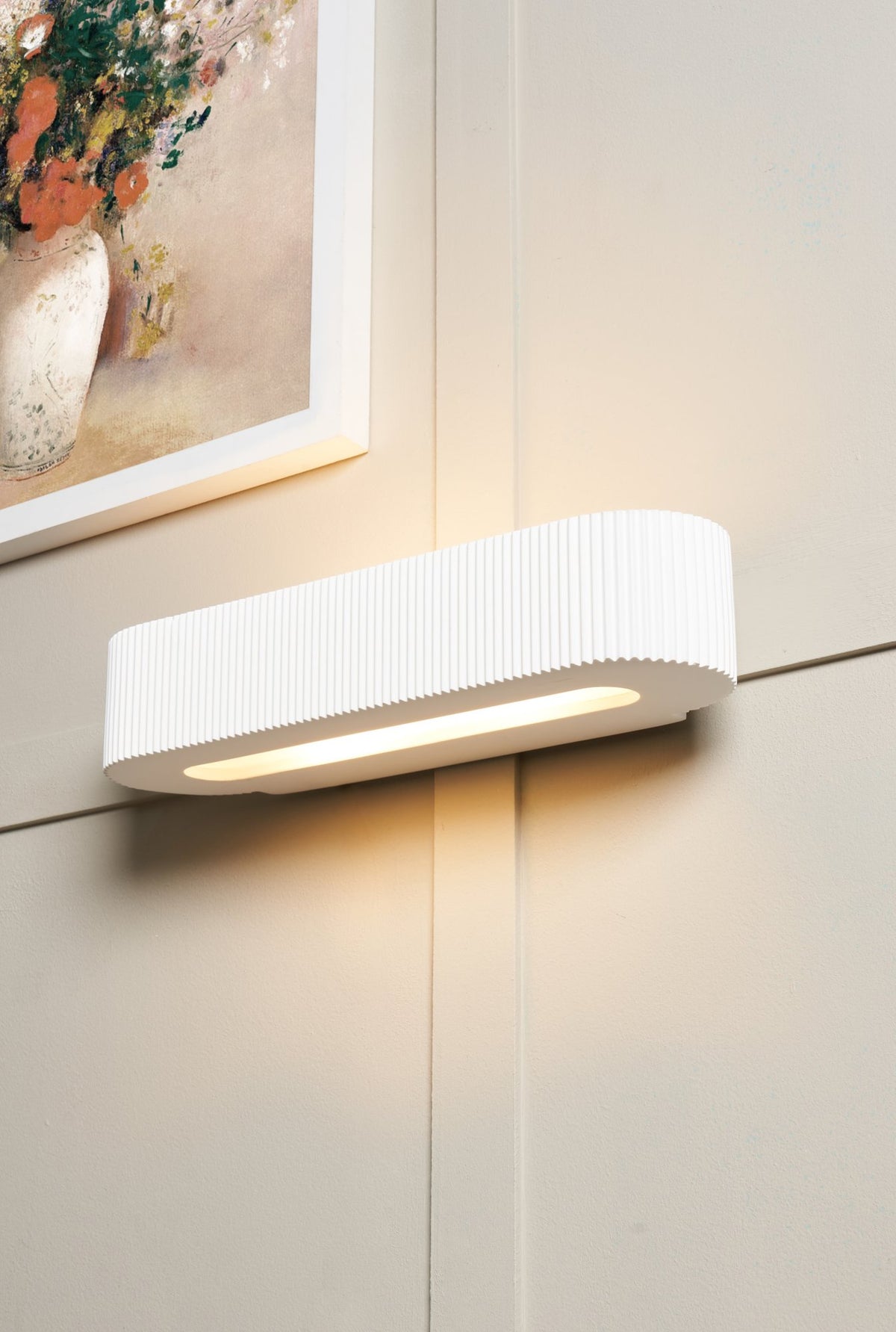 Getxo Plaster Wall Uplighter White