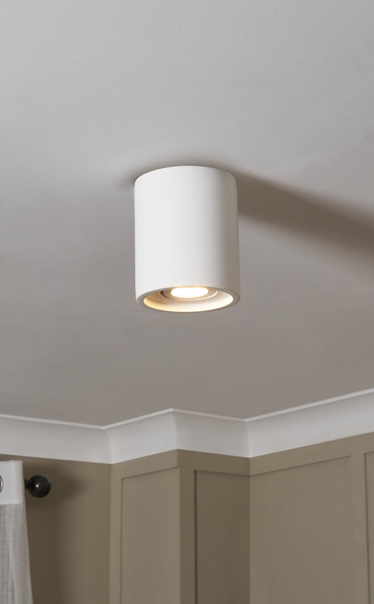 Ubeda Plaster Ceiling Down Light White