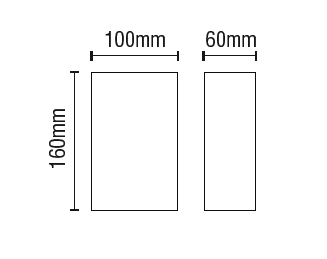 Martos Up & Down Plaster Wall Light White