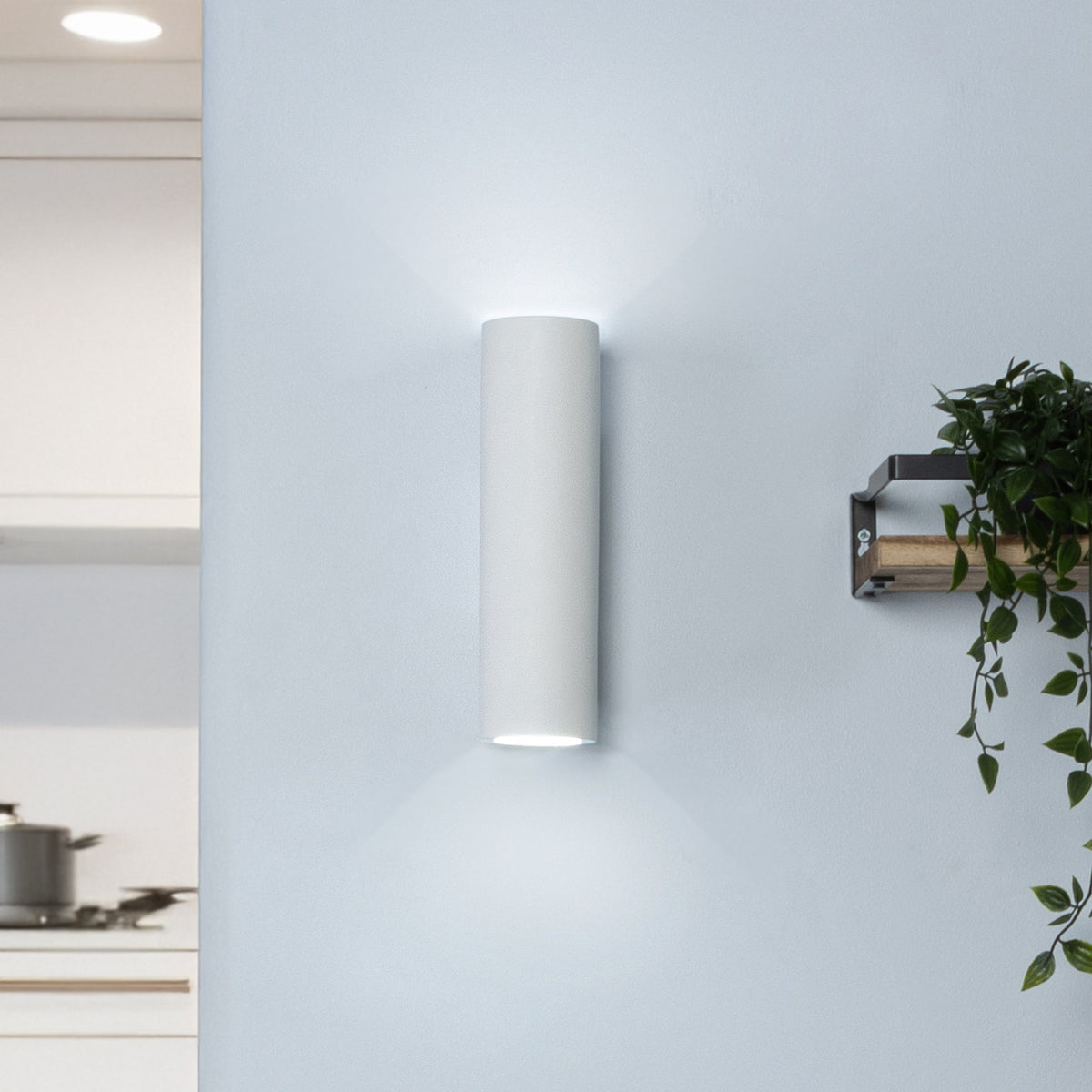 Carmona Up&Down Plaster Wall Light White