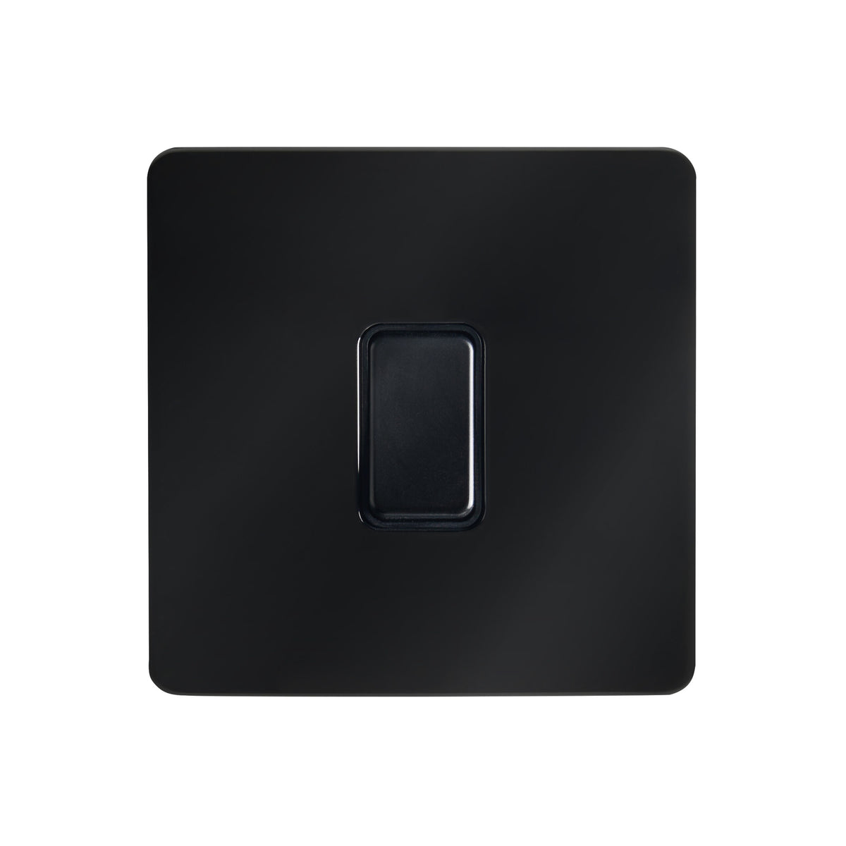 Kinetic Plated 1 Gang Grid Switch Black Chrome -Order Back Plate & Switch Separately