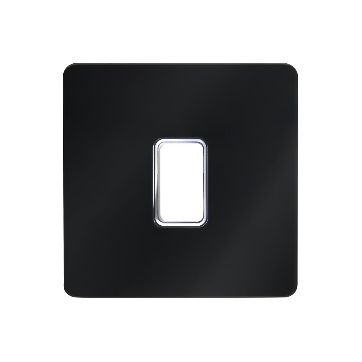 Kinetic Plated 1 Gang Grid Switch Black Chrome -Order Back Plate & Switch Separately