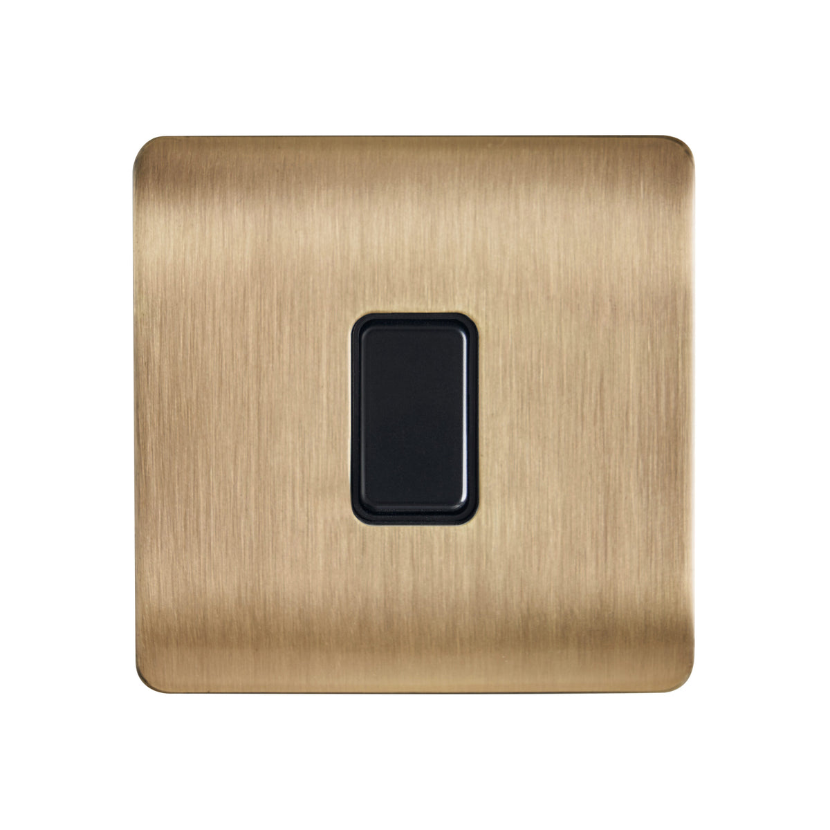 Kinetic Plated 1 Gang Grid Switch Satin Brass -Order Back Plate & Switch Separately