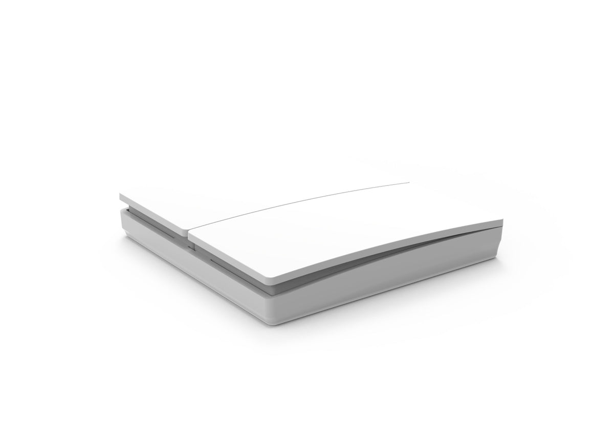 2 Gang Kinetic Push Switch Matt White IP65