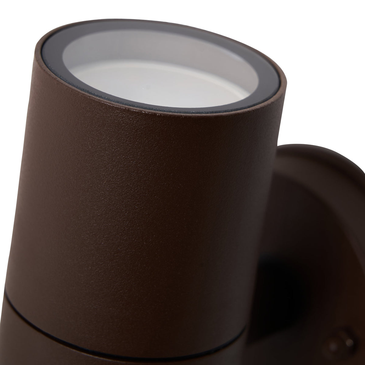 Arbo Outdoor Up & Down Wall Light with Tempered Glass, Rust