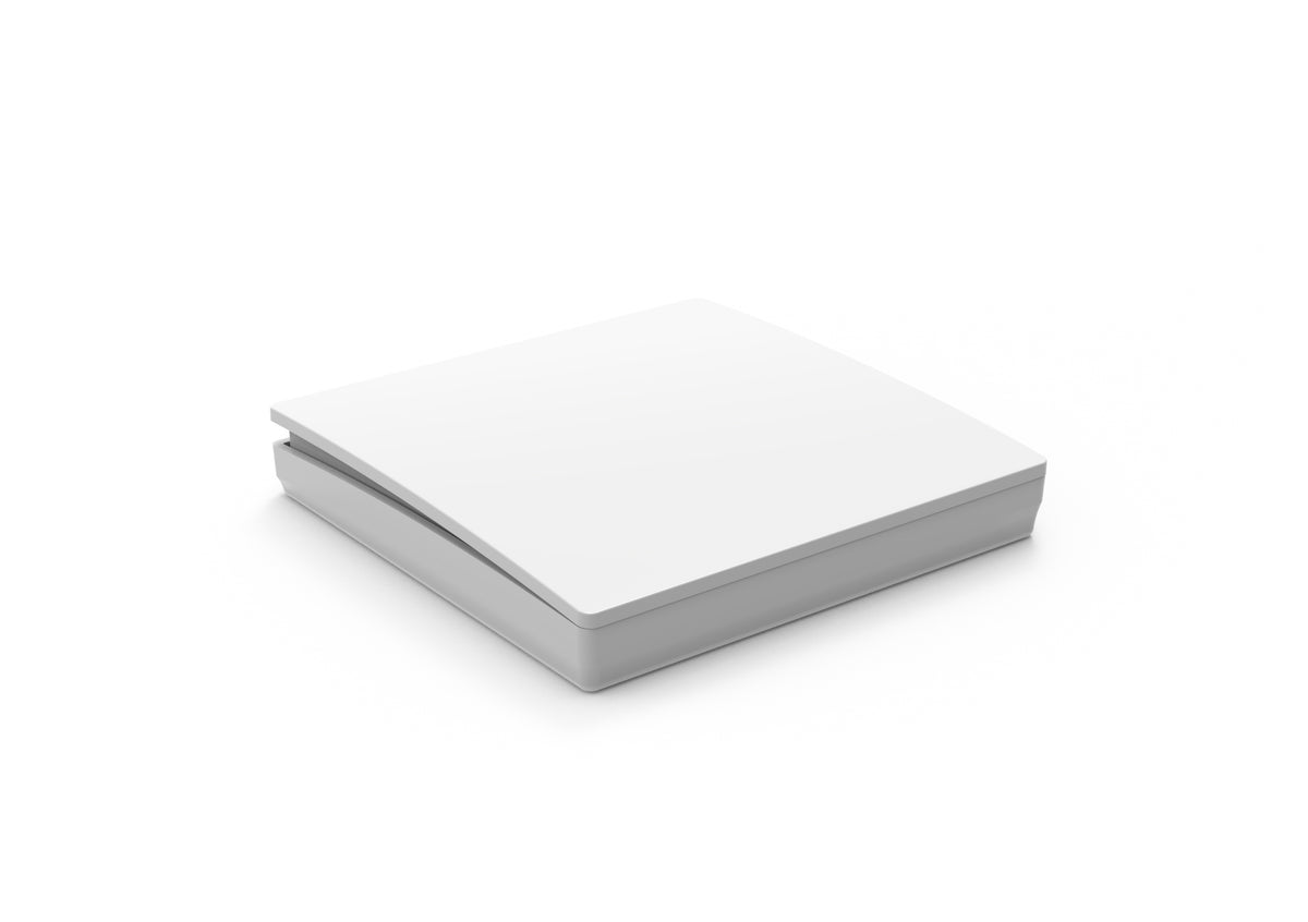 1 Gang Kinetic Push Switch Matt White IP65