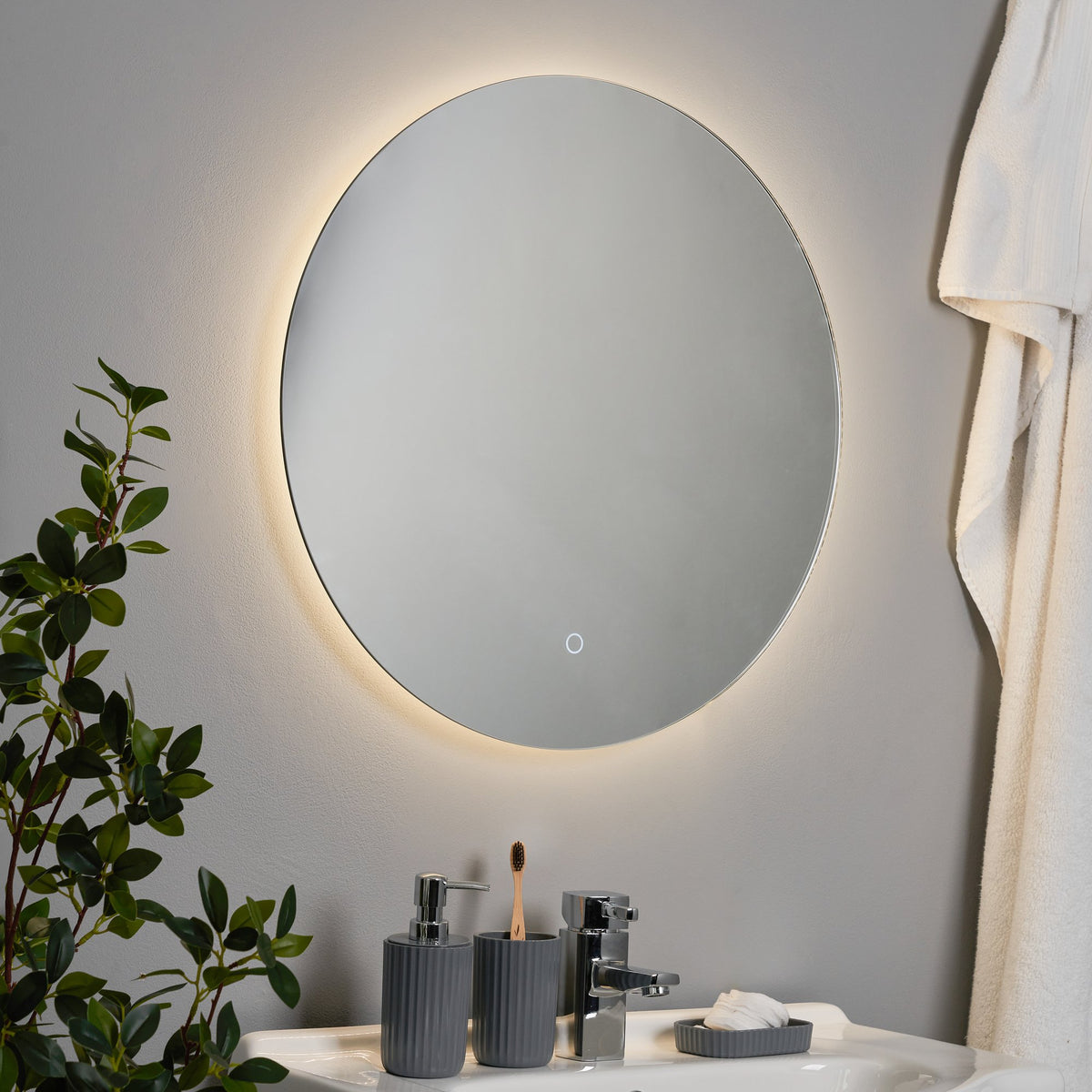 Fal Round LED Mirror with Demist