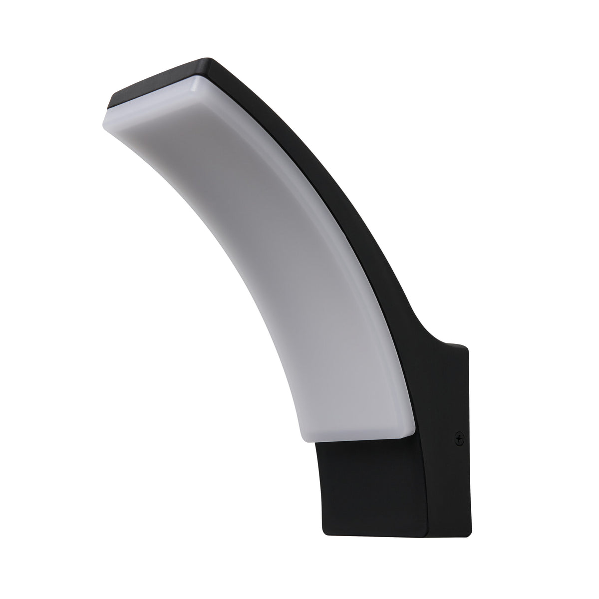 Batsu 12 Watt LED Curved Outdoor Wall Light - Black