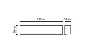 Cannes LED Outdoor Linear Wall Light - Anthracite