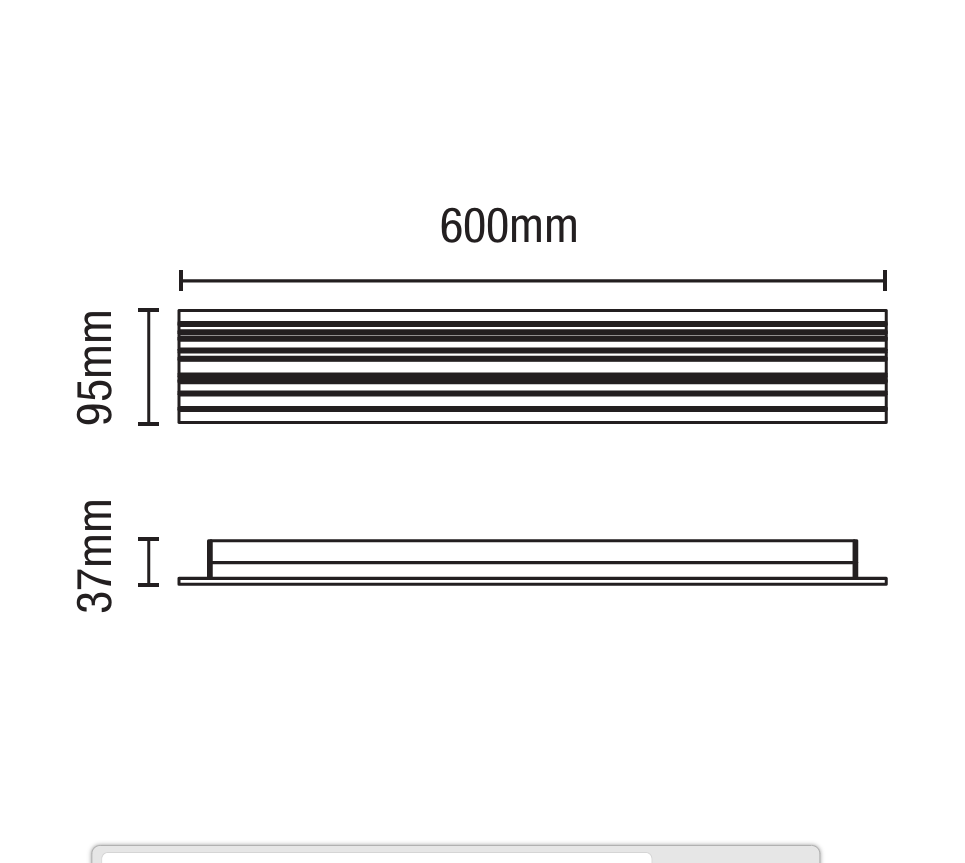 Tetbury LED Slim Outdoor Wall Light Anth