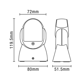 Dion Stealth Outdoor PIR Sensor with Override - White