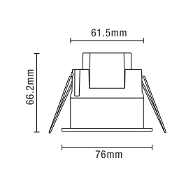 Tera Recessed Real Presence Microwave Motion Sensor - White