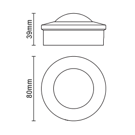 Thea Conduit Mount PIR Sensor - White