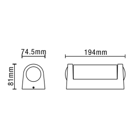 Anak Up and Down LED CCT Outdoor Wall Light, Anthracite