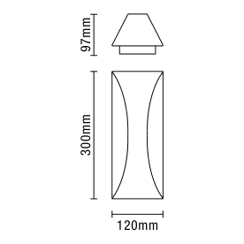 Stroud Outdoor LED 12 Watt Wall Light, Black