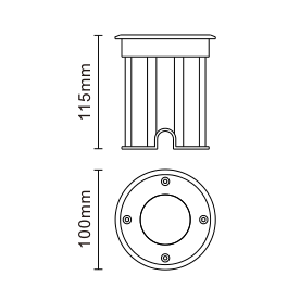 Pan Drive Over Light - Black