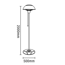 Onyx - Floor Standing Outdoor Heater