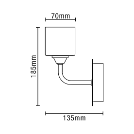 Patras Bathroom Wall Light, Satin Brass
