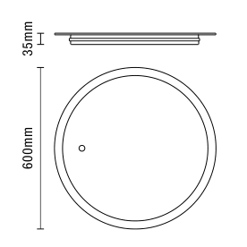 Fal Round LED Mirror with Demist