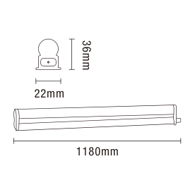 Bodhi 18W LED 3xCCT 3/4/6k 120cm Link Light White