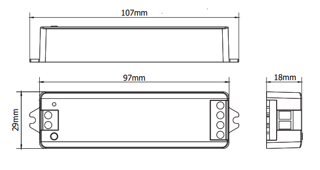 Single Colour LED Tape Receiver RF and Wi-Fi